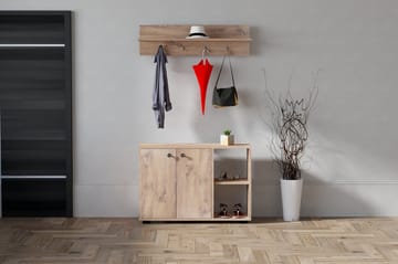 Eteiskalustepaketti Tommelu 30x90 cm - Luonnonväri - Huonekalut - Kalustesetit - Eteisen kalustesetit
