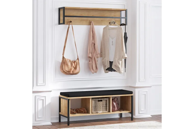 Eteiskalustepaketti Tunhem, Ruskea