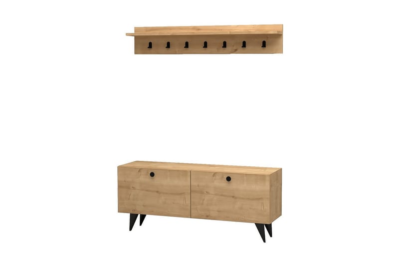 Eteiskalustepaketti Peckeldon 35x113 cm - Luonnonväri - Huonekalut - Kalustesetit - Eteisen kalustesetit