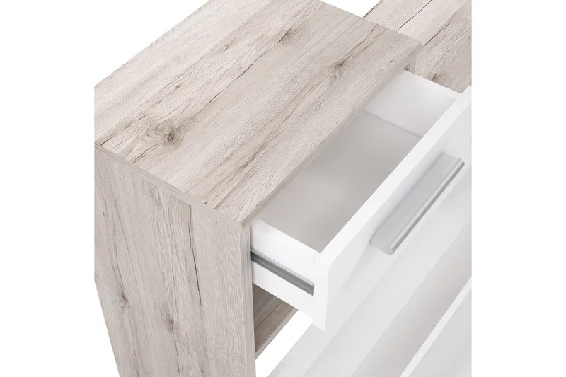 Eteiskalustesarja Waterlii 98x180 cm - Beige / Ruskea / Valkoinen - Huonekalut - Kalustesetit - Eteisen kalustesetit