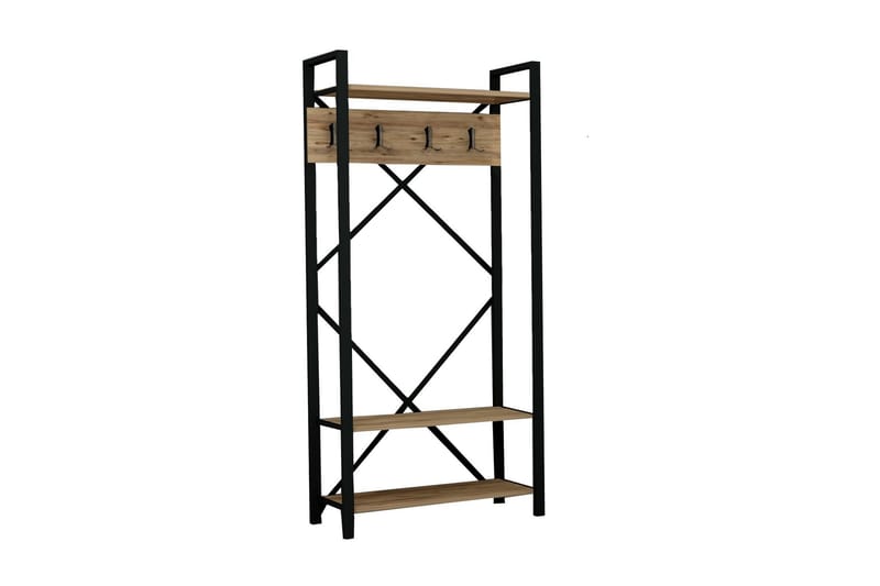 Eteiskalustesetti 35x90 cm - Luonnonväri/Musta - Huonekalut - Kalustesetit - Eteisen kalustesetit