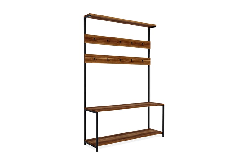 Eteiskalustesetti Beatrixa 120 cm - Tummanruskea - Huonekalut - Kalustesetit - Eteisen kalustesetit