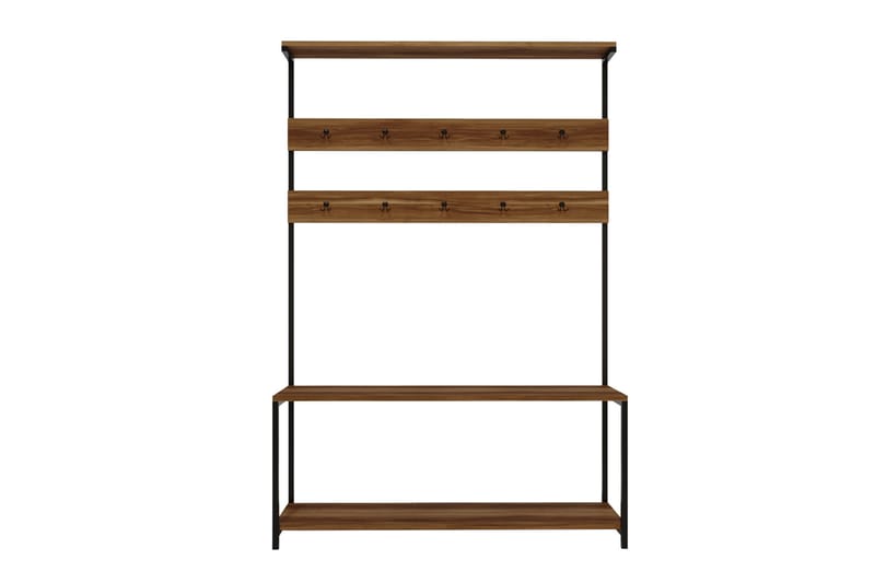 Eteiskalustesetti Beatrixa 120 cm - Tummanruskea - Huonekalut - Kalustesetit - Eteisen kalustesetit