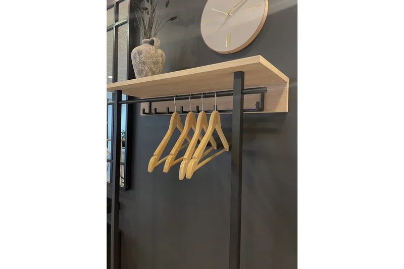 Eteiskalustesetti Camarasa 28x80 cm - Valkoinen/Musta - Huonekalut - Kalustesetit - Eteisen kalustesetit