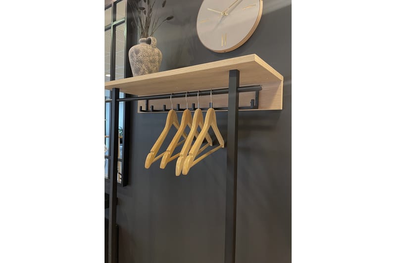 Eteiskalustesetti Camarasa 28x80 cm - Valkoinen/Musta - Huonekalut - Kalustesetit - Eteisen kalustesetit