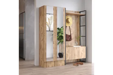 Eteiskalustesetti Challinder 34x90 cm - Luonnonväri - Huonekalut - Kalustesetit - Eteisen kalustesetit