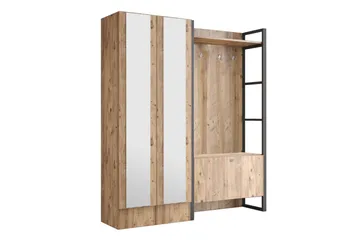 Eteiskalustesetti Challinder 34x90 cm - Luonnonväri - Huonekalut - Kalustesetit - Eteisen kalustesetit