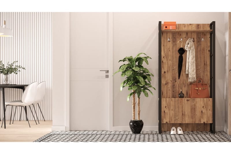 Eteiskalustesetti Challinder 34x90 cm Tupla Vasen - Luonnonväri - Huonekalut - Kalustesetit - Eteisen kalustesetit