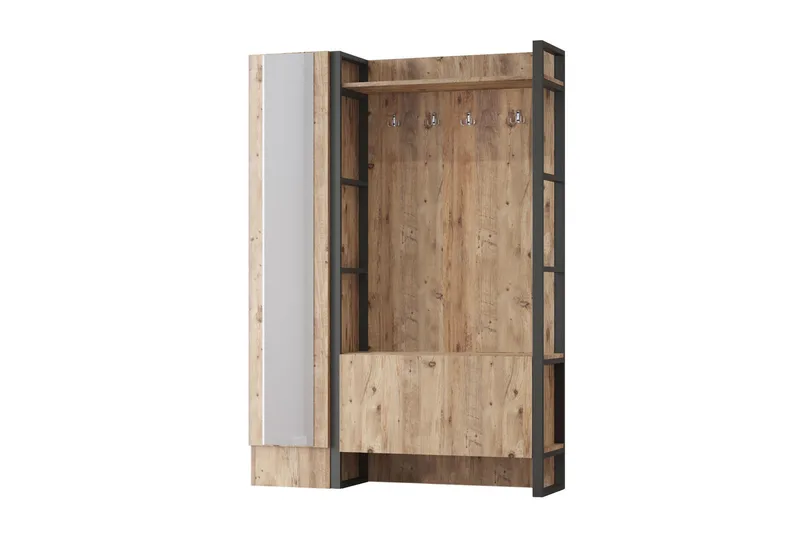 Eteiskalustesetti Challinder 34x90 cm Vasen - Luonnonväri - Huonekalut - Kalustesetit - Eteisen kalustesetit