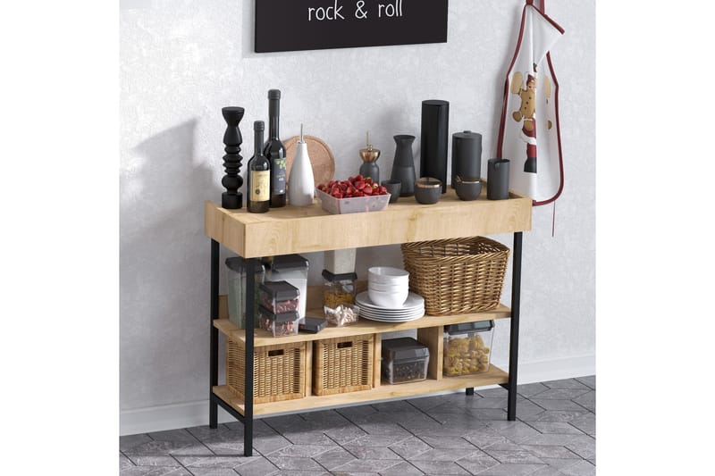 Eteiskalustesetti Cosama 35x103 cm - Luonnonväri/Valkoinen - Huonekalut - Kalustesetit - Eteisen kalustesetit