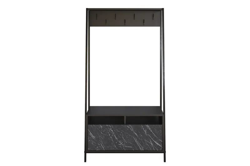 Eteiskalustesetti Devinne 30 cm - Musta - Huonekalut - Kalustesetit - Eteisen kalustesetit