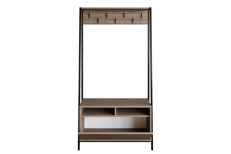 Eteiskalustesetti Devinne 30 cm - Tummanruskea/Musta - Huonekalut - Kalustesetit - Eteisen kalustesetit