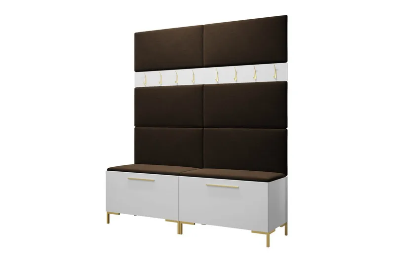 Eteiskalustesetti Dunvegan 168x46 cm, Valkoinen