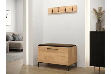Eteiskalustesetti Dunvegan 84x44 cm - Tummanruskea - Huonekalut - Kalustesetit - Eteisen kalustesetit