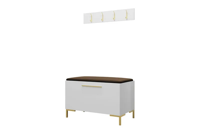 Eteiskalustesetti Dunvegan 84x44 cm, Valkoinen