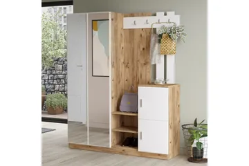 Eteiskalustesetti Medleys 38x147 cm - Luonnonväri/Valkoinen - Huonekalut - Kalustesetit - Eteisen kalustesetit