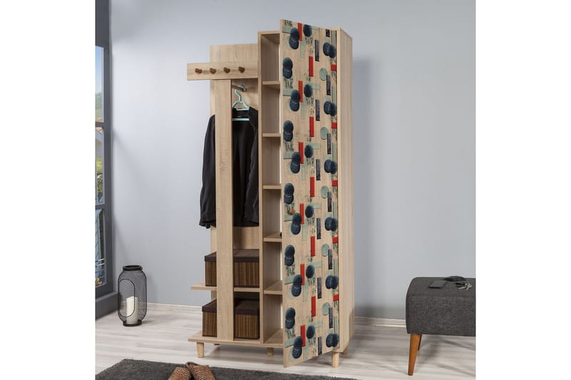 Vaatesäilytin Gillberga 90 cm - Ruskea - Huonekalut - Kalustesetit - Eteisen kalustesetit