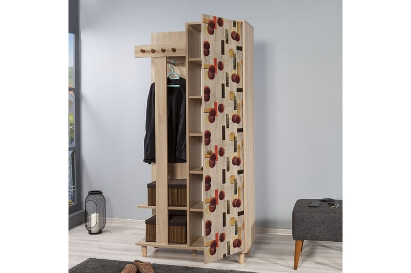 Vaatesäilytin Gillberga 90 cm - Ruskea - Huonekalut - Kalustesetit - Eteisen kalustesetit