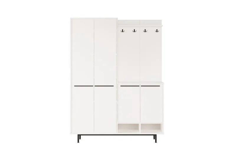 Ethelred Eteisen Kalustesetti - Valkoinen - Huonekalut - Kalustesetit - Eteisen kalustesetit