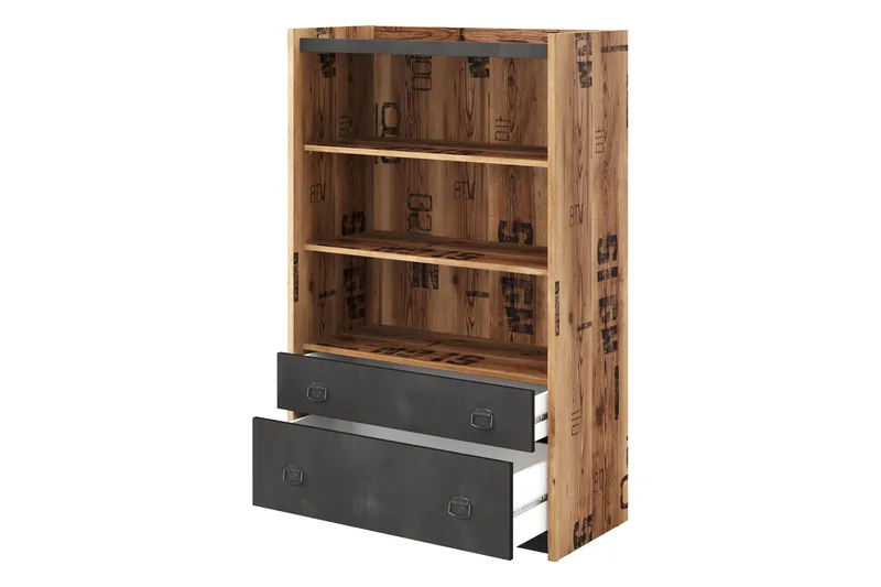 Evorana-Huonekalusetti Makuuhuoneeseen - Ruskea/Tummanharmaa - Huonekalut - Kalustesetit - Makuuhuoneen kalustesetit