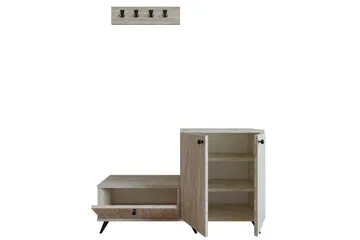 Evva Eteisen Kalustesetti - Beige - Huonekalut - Kalustesetit - Eteisen kalustesetit