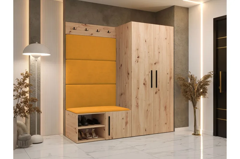 Farosa Hall -Huonekalusetti - Beige - Huonekalut - Kalustesetit - Eteisen kalustesetit