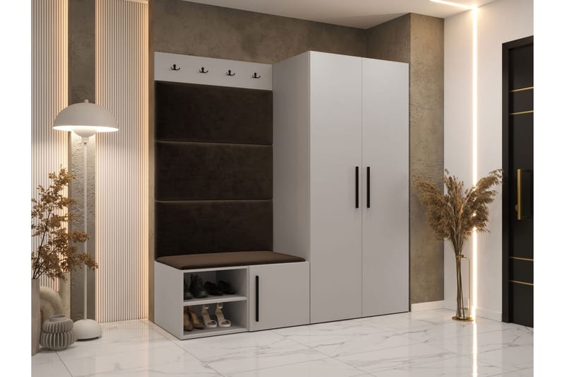 Farosa Hall -Huonekalusetti - Beige - Huonekalut - Kalustesetit - Eteisen kalustesetit