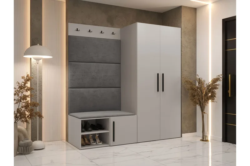 Farosa Hall -Huonekalusetti - Beige - Huonekalut - Kalustesetit - Eteisen kalustesetit