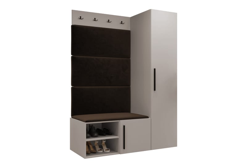 Farosa Hall -Huonekalusetti - Beige - Huonekalut - Kalustesetit - Eteisen kalustesetit