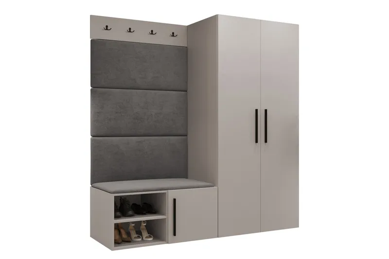 Farosa Hall -Huonekalusetti - Beige - Huonekalut - Kalustesetit - Eteisen kalustesetit