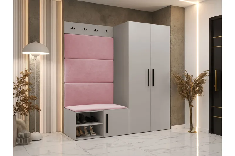 Farosa Hall -Huonekalusetti - Beige - Huonekalut - Kalustesetit - Eteisen kalustesetit