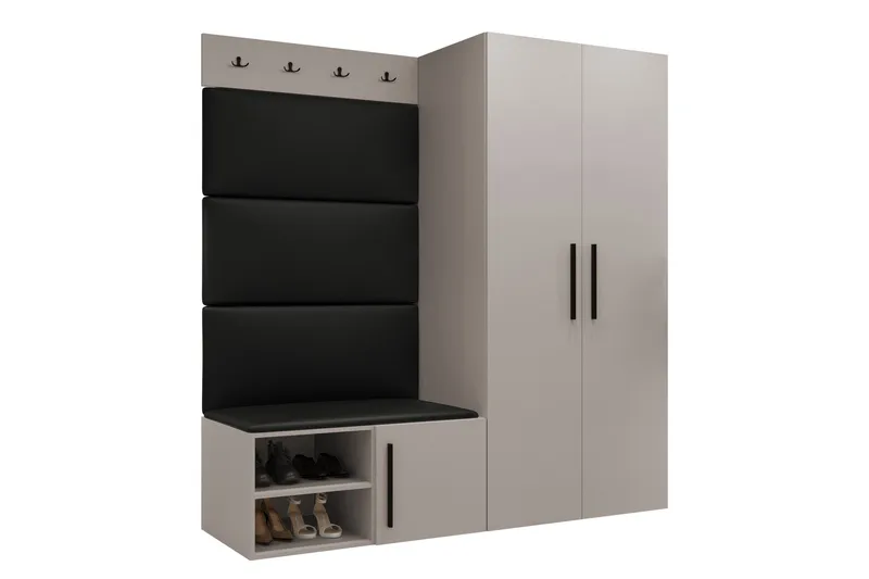 Farosa Hall -Huonekalusetti - Beige - Huonekalut - Kalustesetit - Eteisen kalustesetit