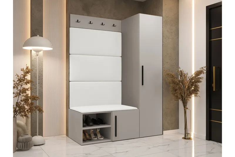 Farosa Hall -Huonekalusetti - Musta/Ruskea - Huonekalut - Kalustesetit - Eteisen kalustesetit