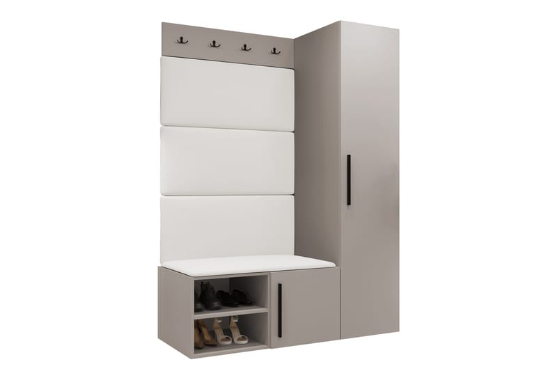 Farosa Hall -Huonekalusetti, Musta/Ruskea