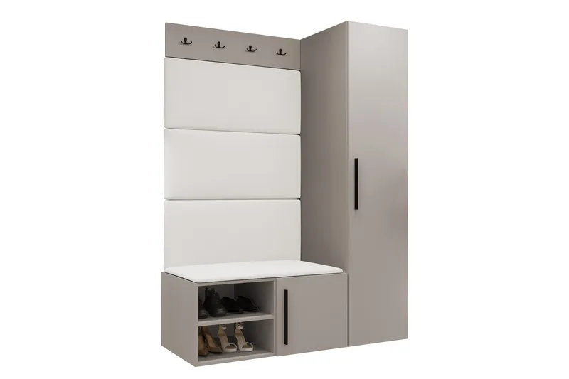 Farosa Hall -Huonekalusetti, Musta/Ruskea