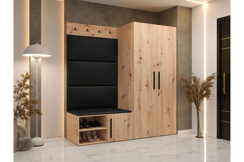 Farosa Hall -Huonekalusetti - Ruskea - Huonekalut - Kalustesetit - Eteisen kalustesetit