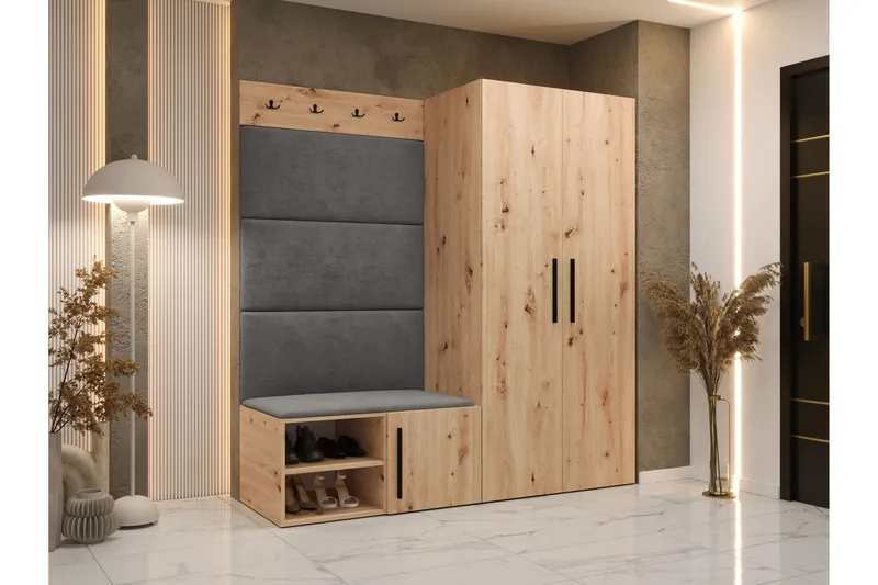 Farosa Hall -Huonekalusetti - Ruskea - Huonekalut - Kalustesetit - Eteisen kalustesetit