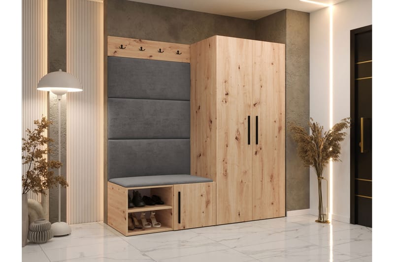 Farosa Hall -Huonekalusetti - Ruskea - Huonekalut - Kalustesetit - Eteisen kalustesetit