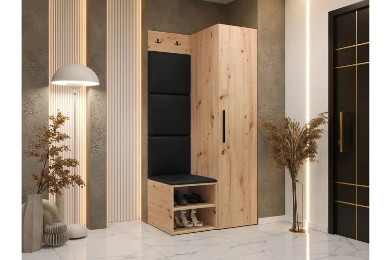 Farosa Hall -Huonekalusetti - Ruskea - Huonekalut - Kalustesetit - Eteisen kalustesetit