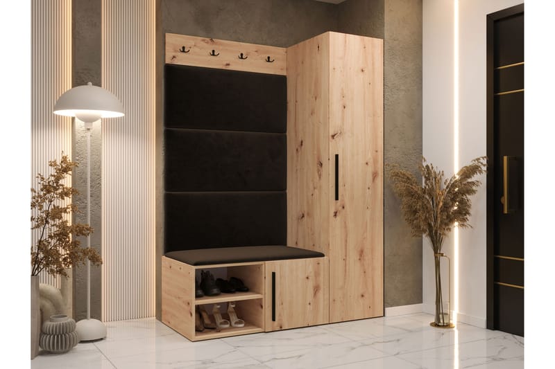 Farosa Hall -Huonekalusetti - Ruskea - Huonekalut - Kalustesetit - Eteisen kalustesetit