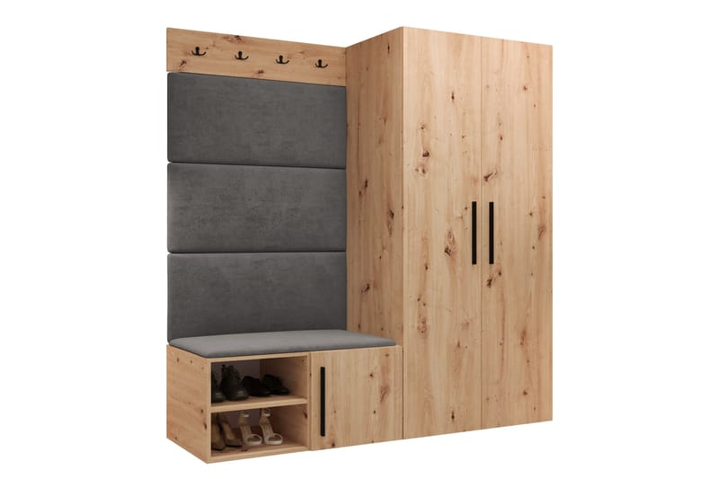 Farosa Hall -Huonekalusetti - Ruskea - Huonekalut - Kalustesetit - Eteisen kalustesetit