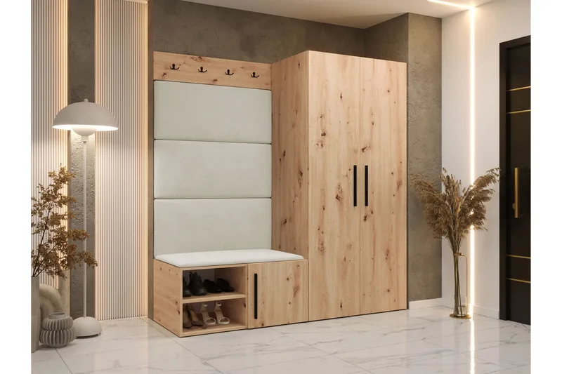 Farosa Hall -Huonekalusetti - Ruskea - Huonekalut - Kalustesetit - Eteisen kalustesetit