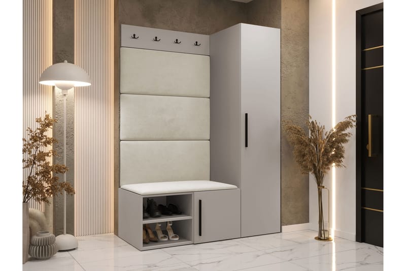 Farosa Hall -Huonekalusetti - Valkoinen - Huonekalut - Kalustesetit - Eteisen kalustesetit