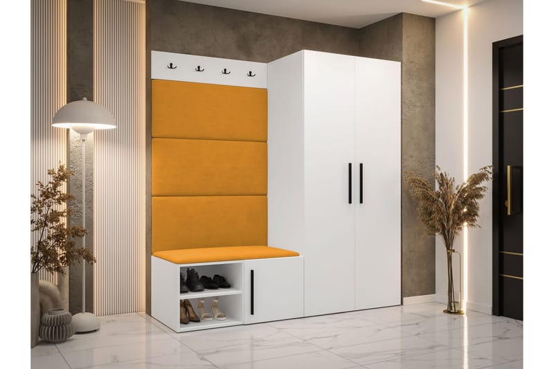 Farosa Hall -Huonekalusetti - Valkoinen - Huonekalut - Kalustesetit - Eteisen kalustesetit