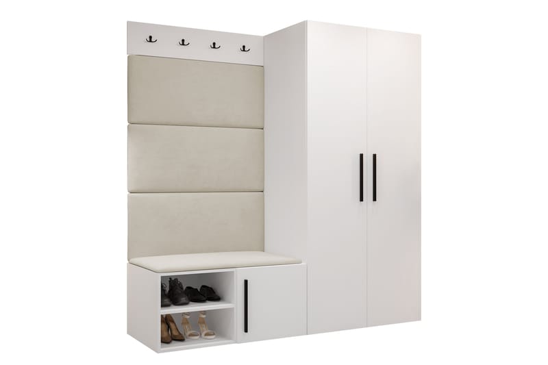 Farosa Hall -Huonekalusetti - Valkoinen - Huonekalut - Kalustesetit - Eteisen kalustesetit