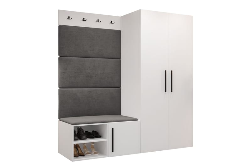 Farosa Hall -Huonekalusetti - Valkoinen - Huonekalut - Kalustesetit - Eteisen kalustesetit