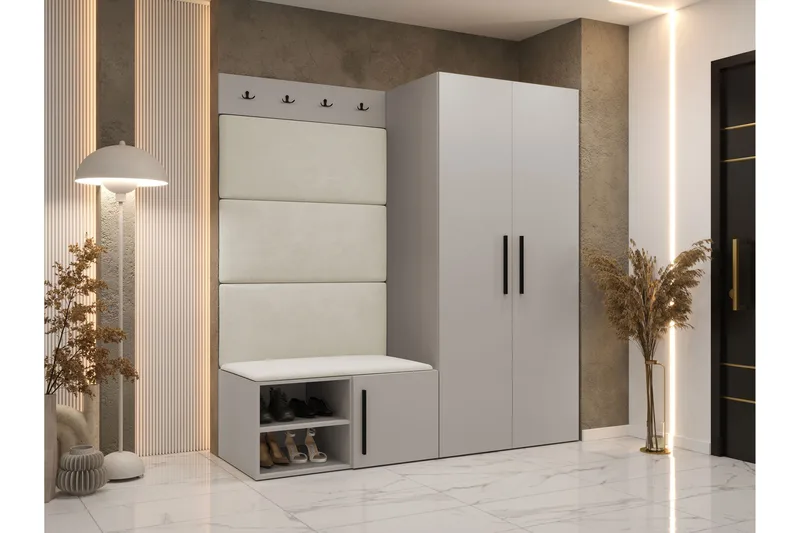 Farosa Hall -Huonekalusetti - Valkoinen - Huonekalut - Kalustesetit - Eteisen kalustesetit