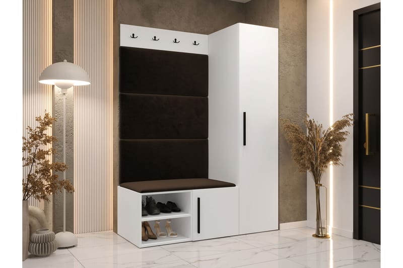 Farosa Hall -Huonekalusetti - Valkoinen - Huonekalut - Kalustesetit - Eteisen kalustesetit