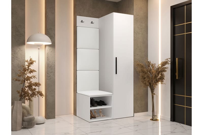 Farosa Hall -Huonekalusetti - Valkoinen - Huonekalut - Kalustesetit - Eteisen kalustesetit