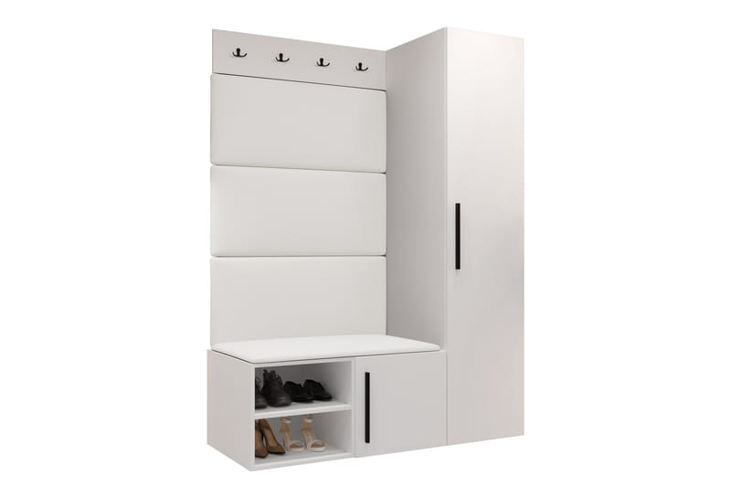 Farosa Hall -Huonekalusetti - Valkoinen - Huonekalut - Kalustesetit - Eteisen kalustesetit